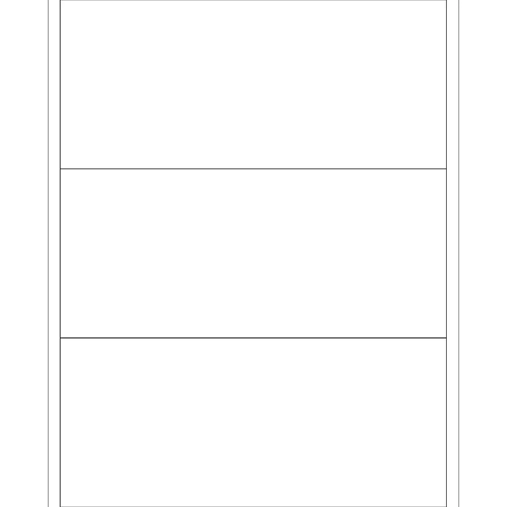 Outlet Tape Logic ® Laser Labels, Rectangle, 8" x 3 1/2", White, 300/Case (LL134)