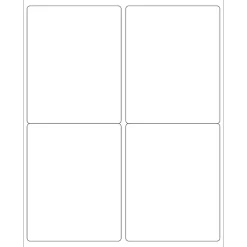 Labels|Tape Logic Laser Shipping Labels, Rectangle, 5" x 4", White, 400/Case (LL129)