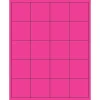 Clearance Tape Logic ® Rectangle Laser Labels, 2" x 2", Fluorescent Pink, 2000/Case (LL172PK)