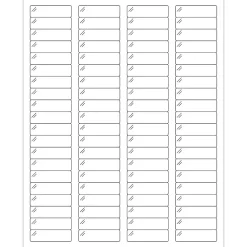 New Tape Logic ® Rectangle Laser Labels, 1 3/4" x 1/2", Crystal Clear, 8000/Case (LL235CC)
