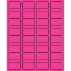 Outlet Tape Logic ® Rectangle Laser Labels, 1 3/4" x 1/2", Fluorescent Pink, 8000/Case (LL170PK)