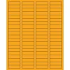 Clearance Tape Logic ® Rectangle Laser Labels, 1 3/4" x 1/2", Fluorescent Orange, 8000/Case (LL170OR)