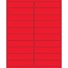 Online Tape Logic ® Rectangle Laser Labels, 4" x 1", Fluorescent Red, 2000/Case (LL177RD)