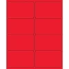 Tape Logic ® Rectangle Laser Labels, 4" x 2 1/2", Fluorescent Red, 800/Case (LL179RD)