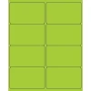 Outlet Tape Logic ® Rectangle Laser Labels, 4" x 2 1/2", Fluorescent Green, 800/Case (LL179GN)