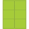 Outlet Tape Logic ® Rectangle Laser Labels, 4" x 3 1/3", Fluorescent Green, 600/Case (LL180GN)