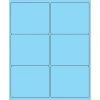 Clearance Tape Logic ® Rectangle Laser Labels, 4" x 3 1/3", Pastel Blue, 600/Case (LL180BE)