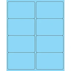 New Tape Logic ® Rectangle Laser Labels, 4" x 2 1/2", Pastel Blue, 800/Case (LL179BE)