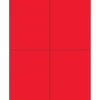 Best Tape Logic ® Rectangle Laser Labels, 4 1/4" x 5 1/2", Fluorescent Red, 400/Case (LL183RD)