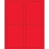 Sale Tape Logic ® Rectangle Laser Labels, 3 1/2" x 5", Fluorescent Red, 400/Case (LL176RD)