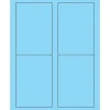 New Tape Logic ® Rectangle Laser Labels, 3 1/2" x 5", Pastel Blue, 400/Case (LL176BE)