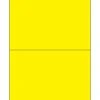 Best Tape Logic ® Rectangle Laser Labels, 8 1/2" x 5 1/2", Fluorescent Yellow, 200/Case (LL184YE)