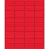 Labels|Tape Logic ® Rectangle Laser Labels, 1 15/16" x 1/2", Fluorescent Red, 8000/Case (LL171RD)