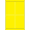 Labels|Tape Logic ® Rectangle Laser Labels, 4" x 6", Fluorescent Yellow, 400/Case (LL186YE)