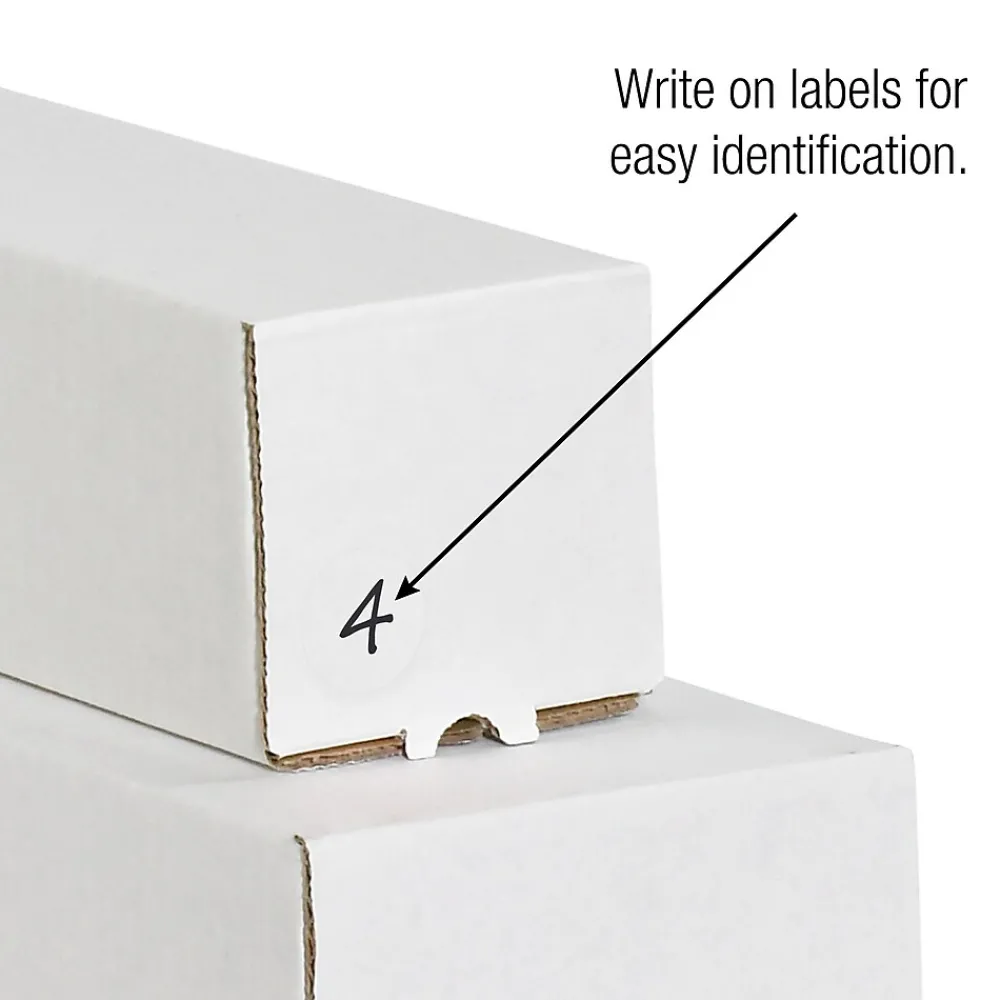Labels|Tape Logic Removable Labels, 1" Circles, Clear, 500 /Roll (DL1389CL)