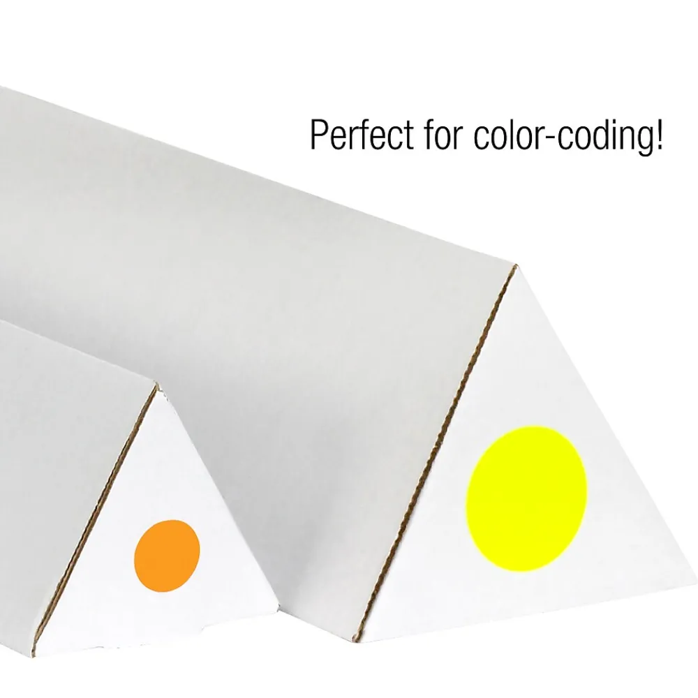 Labels|Tape Logic Removable Labels, 1" Circles, Clear, 500 /Roll (DL1389CL)