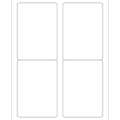 Discount Tape Logic ® Removable Rectangle Laser Labels, 3 1/2" x 5", White, 400/Case (LL263)