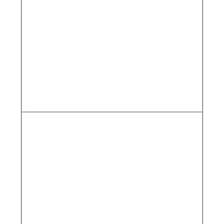 Clearance Tape Logic ® Removable Rectangle Laser Labels, 8 1/2" x 5 1/2", White, 200/Case (LL270)