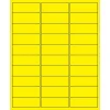 Labels|Tape Logic ® Removable Rectangle Laser Labels, 2 5/8" x 1", Fluorescent Yellow, 3000/Case (LL405YE)