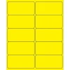 Labels|Tape Logic ® Removable Rectangle Laser Labels, 4" x 2", Fluorescent Yellow, 1000/Case (LL410YE)