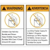 Labels|Tape Logic ™ Warning/Advertencia Regulated Label, 5" x 6", 500/Roll