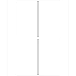 New Tape Logic ® Weather-Resistant Laser Labels, 3" x 5", White, 400/Case (LL258WR)