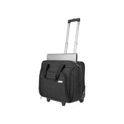 Laptop Rolling Briefcase, Black Polyester (TBR003US)<Targus Clearance