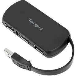 Targus 4-Port USB 2.0 Hub, Black (ACH114US)