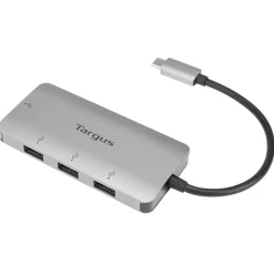 Targus 4-Port USB-C Hub, Silver (ACH226BT)