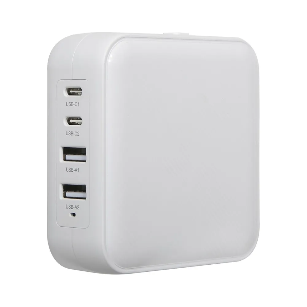 PowerElite USB Type-C/USB Type-A 100W Universal Wall Charger, White (APA10906US)<Targus