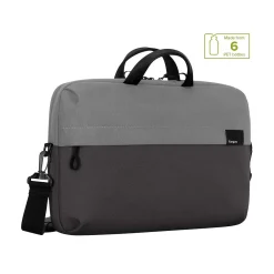 Sagano EcoSmart Laptop Slipcase, Black/Gray Recycled PET (TBS574GL)<Targus Discount