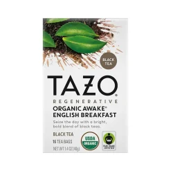 Tazo Awake English Breakfast Black Tea, Tea Bag, 1.4 Oz., 16/Box (10794522003034)