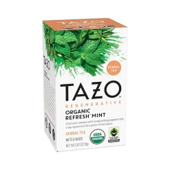 Tazo Refresh Mint Herbal Tea, Tea Bag, 0.67 Oz., 16/Box (10794522003508)