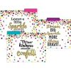 File Folders|Teacher Created Resources Confetti File Folder, 1/3-Cut Tab, Letter Size, Assorted, 24/Pack (TCR8536-2)