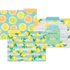 File Folders|Teacher Created Resources Lemon Zest File Folder, 1/3-Cut Tab, Letter Size, Assorted Colors, 24/Pack(TCR8542-2)
