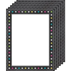 Classroom Paper*Teacher Created Resources Chalkboard Brights Computer Paper, 50 Per Pack, 6 Packs (TCR5837-6)