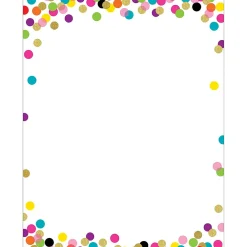 Classroom Paper*Teacher Created Resources Confetti Computer Paper, 8.5" x 11", 50 Sheets/Pack, 6 Packs (TCR2735-6)
