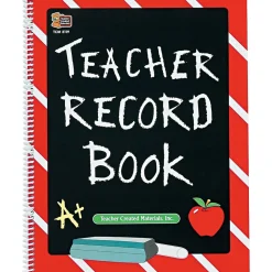 Grade Books*Teacher Created Resources Record Book, Spiral-Bound, 8 1/2" x 11", 64 Pages (TCR2119)