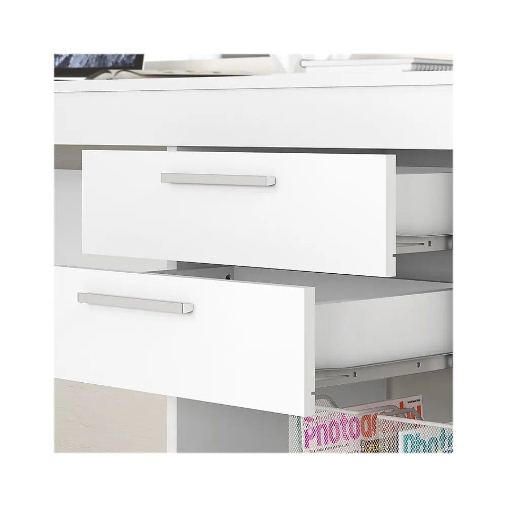 Office Desks*Techni Mobili 48" Writing Desk, White (RTA-913D-WHT)