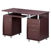 Corner Desks*Techni Mobili 47"W Computer Desk, Chocolate (RTA-4985-CH36)