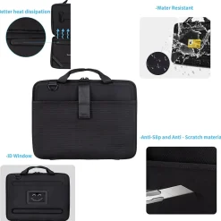 Carrying Laptop Case, Black, Vinyl (TP-BK-CC14)<TechProtectus Online