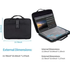 Carrying Laptop Case, Black, Vinyl (TP-BK-CC11)<TechProtectus Outlet