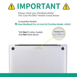 Hard-Shell Laptop Case, Clear, Plastic (TP-RCL-MP14M1)<TechProtectus Discount