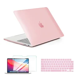 Laptop Case with Keyboard Cover and Screen Protector, Pink, Plastic (TP-RQ-K-MP16M1X)<TechProtectus