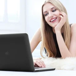 Laptop Case with Keyboard Cover and Screen Protector, Black, Plastic (TP-BK-K-MP13M1)<TechProtectus