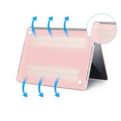 Laptop Case with Keyboard Cover and Screen Protector, Rose Quartz, Plastic (TP-RQ-K-MP14M1)<TechProtectus Hot