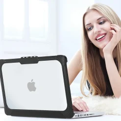 Rugged Laptop Case Black, Plastic (TP-RCL-MP13MA)<TechProtectus