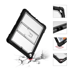 Ultra Light Rugged Laptop Case, Black, Plastic (TP-BK-IP10.2C)<TechProtectus New