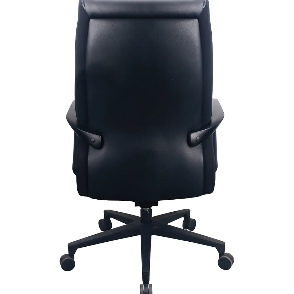 Office Chairs*Tempur-Pedic Ergonomic Leather Swivel Executive Chair, Black (TP2500-BLKL)