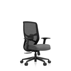 Office Chairs*Tempur-Pedic ProTask Mesh/Fabric Swivel Executive Task Chair, Grey (TP-PROTASK-GRY)